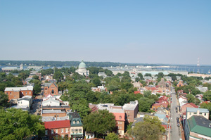 View of the Annapolis National Historic               Landmark District