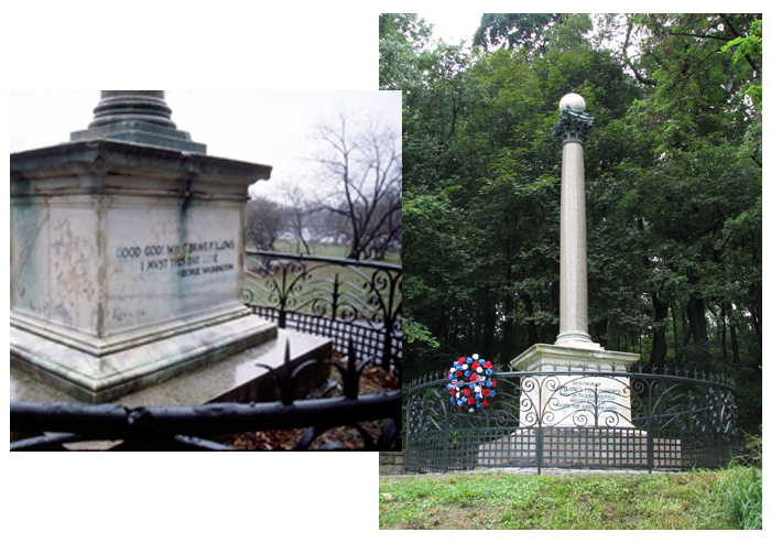 Monument to the Maryland 400,           Prospect Park, Brooklyn, NY, before and after conservation treatment